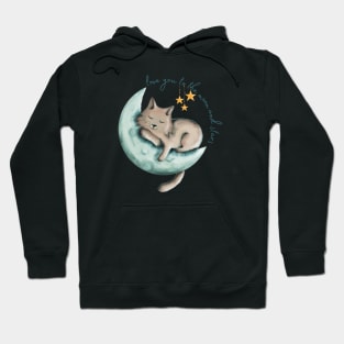 Love You Kitty Moon Hoodie